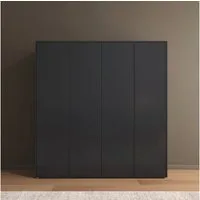 rauch Drehtürenschrank Kleiderschrank Schrank Garderobe Wäscheschrank NABILA viel Stauraum (in 3 verschiedenen Ausstattungen BASIC/CLASSIC/PREMIUM) in 2 Breiten mit Push-to-Open Funktion TOPSELLER MADE IN GERMANY