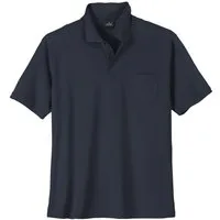 RAGMAN Poloshirt Ragman Softknit Poloshirt Übergröße marine