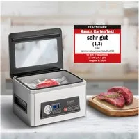 Caso Vakuumierer VacuChef 50, 300W, Doppelte Schweißnaht, Manometer, 4-Kolben‐Vakuumpumpe