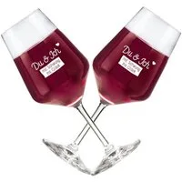 eXODA Weinglas Du & Ich, 2-tlg., Glas