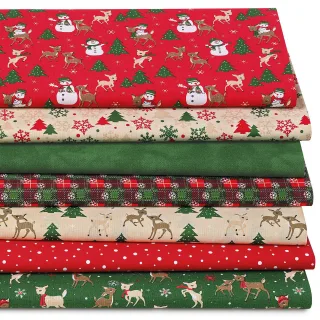 Patchwork- und Quiltpaket "Happy Wintertime", grün-color