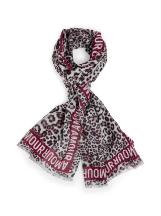 Marc Cain Sports - Schal mit Leo Print rhododendron - Gr. - OS