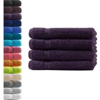 Hometex Premium Textiles Handtuch in Premium Qualität 500 g/m², Feinster Frottier-Stoff 100% Baumwolle, 4x Handtuch, weich, saugfähig, extra schwer & flauschig