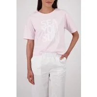 Monari T-Shirt Shirt Druck platziert Regular fit mit Schriftzug
