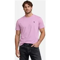 U.S. Polo Assn. T-Shirt USCaaleb – Herren Basic mit Rundhalsausschnitt 100 % Baumwolle mit weicher Haptik und leichtem Tragegefühl