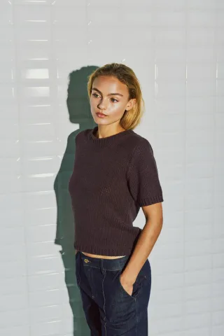 Withblack - Pullover Weiblich Braun - Gr. - XS