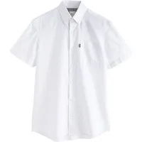 Next Kurzarmhemd Kurzärmeliges, bügelleichtes Slim Fit Oxfordhemd (1-tlg)