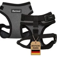 Beroni Geschirr Katzengeschirr für Katze Easy Walking 2.0 ausbruchsicher verstellbar, für große und kleine Katzen, Leine separat erhältlich, nicht über Kopf