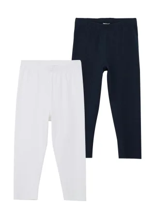 s.Oliver - Leggings blau/weiß - Gr. - L