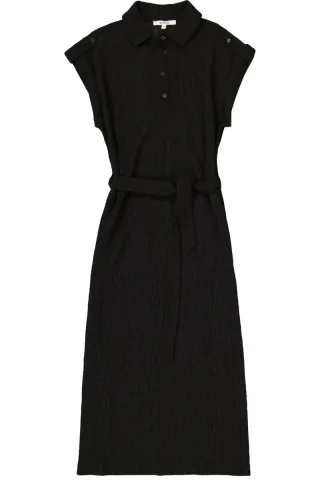 Garcia - Midi-Blusenkleid schwarz - Gr. - M