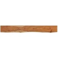 vidaXL Tischplatte Wandregal 180x20x3,8 cm Rechteckig Massivholz Baumkante (1 St)
