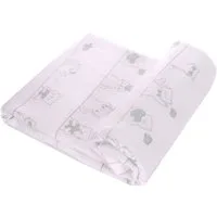 La Bortini Betttuch Baby Wickeltuch Tuch Spucktuch groß 78 x 120cm Babytuch leichte Decke, aus reiner Baumwolle, aus Flanell-Stoff in weiß