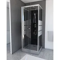 Marwell Komplettdusche Dusy, BxT: 70x70 cm, Einscheibensicherheitsglas, inkl. Armaturen