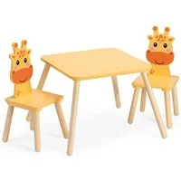 Navaris Kindersitzgruppe Navaris Kindersitzgruppe Giraffe aus Holz Orange