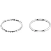 Next Fingerring Wasserfester, zarter Edelstahl-Ring im Multipack (1-tlg)