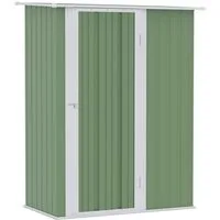 Outsunny Gerätehaus Geräteschuppen mit Tür, Outdoor, aus Stahl, BxT: 142x86 cm, (1 St)