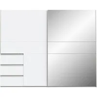 FORTE Schwebetürenschrank mit 3 Schubladen