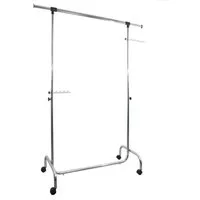 GERSO Kleiderständer Kleiderständer 100 cm breit mit Auszügen, höhenverstellbar, auf Rollen