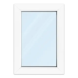 Fenster 50x70 cm, Kunststoff Profil aluplast IDEAL® 4000, Weiß, 500x700 mm, einteilig festverglast, 2-fach Verglasung, individuell konfigurieren