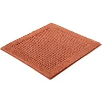 Kleine Wolke Badematte Net, Badvorleger, Badezimmer Teppich, Höhe 17 mm, rutschhemmend beschichtet, fußbodenheizungsgeeignet, Baumwolle, quadratisch, Badteppich, Uni Farben, rutschhhemmend