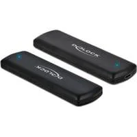 Externes Gehäuse für M.2 NVMe PCIe SSD mit USB Type-C Buchse, Laufwerksgehäuse schwarz