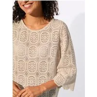 Witt Klassische Bluse Spitzentunika 3/4-Arm