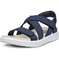 Ecco SOFT SANDAL W CROSS STRAP Sandale Riemchensandale, Sommerschuh mit praktischem Klettverschluss