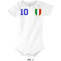 Blondie & Brownie Strampler Italien Kinder Baby Sport Trikot Body Fussball Meister WM EM