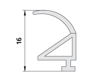 Kermi 4220 1x Anschlagdichtung, Länge: 1967 mm, 6002082 6002082