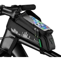 ROCKBROS Fahrradtasche Rahmentasche, Handytasche Touchscreen, Wasserdicht, Für Handys bis zu 7,0" iPhone 15/14 Galaxy S23/S22 Huawei P60