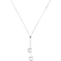 THIORA Edelstahlkette Bora Hearts (Einzel, Einzelartikel), wasserfest, nickelfrei, hypoallergen, verstellbar, Y-Kette, Boxkette