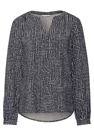 Street One - Bedruckte Tunika blau - Gr. - 38