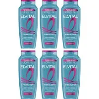 L'ORÉAL PARIS Haarshampoo L'Oréal Paris Elvital Fibralogy Shampoo, Packung, 6-tlg., Für feines Haar, mit dem Wirkstoff Filloxane, sichtbar volleres Haar.