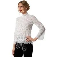 dressforfun Shirtbluse Bluse Hannerl geriffelte Ärmel