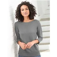 Witt Strickpullover Pullover 3/4-Arm Materialmix