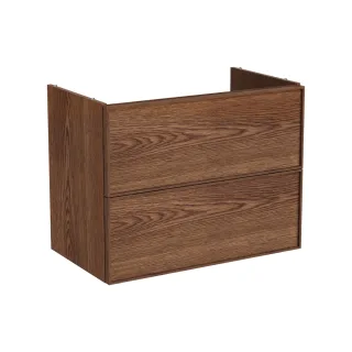VitrA New Metropole Edge Waschtischunterschrank mit 2 Vollauszügen 78 x 46 x 60 cm (BxTxH),67366 67366
