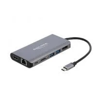 USB-C Dockingstation 4K grau, HDMI, DisplayPort, USB-C