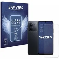 Savvies Displayschutzfolie Schutzfolie für Xiaomi Redmi 15C (Display+Kamera), 6 Stück, Displayschutz Schutz Folie Klar Transparent