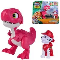 Spin Master Spielfigur PAW Patrol: Der Dino Film, Roaring Pups, Marshall & Rhabarber Dino
