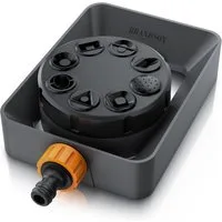 Brandson Vielflächenregner Garten Sprinkler, 360° Flächenregner, 8 Sprühmodi, 110m² Bewässerung, für Flächen bis 110 m², (1-St), Eingang 3/4 Zoll, Schnellkupplungsadapter 1/2 Zoll, bis zu 6 bar