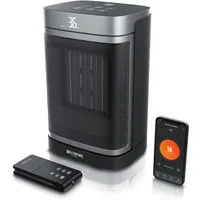 Brandson Heizlüfter mit Wlan, Keramik Heizgerät kompakt, Oszillation, Timer, Fernbedienung, 1500 W, ECO-Modus, Thermostat, 10-35°C, LED-Display, Preisträger 2025