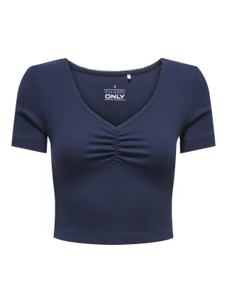 ONLY - ONLBETTY S/S SCALLOP V-NECK CC JRS Navy Blazer - Gr. - XL
