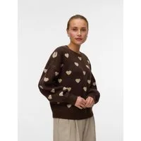 Vero Moda Strickpullover AWHEART LS O-NECK KNIT NOOS
