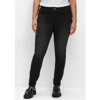 Sheego Bequeme Jeans Stretch-Jeans normal für sehr schmale Beine und mehr Bauch