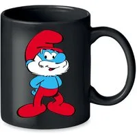 Blondie & Brownie Tasse Papa Schlumpf Schlumpfine Schlaubi Cartoon Schlümpfe, Keramik, Spülmaschinenfest