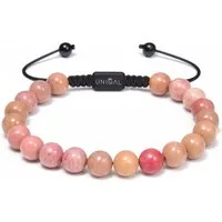UNIQAL.de Perlenarmband aus Natur- & Edelstein – Unisex, 8 mm (einreihiges Natursteinarmband, verschiedene Farben & Steinsorten), verstellbar, handgefertigt