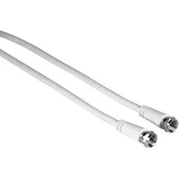 Hama 3m Sat-Kabel 75dB Antennen-Kabel F-Stecker Video-Kabel, F-Stecker, Kein (300 cm), 3m für Full HD TV 4K UHD HD+ HDR DVB-S2 Koax-Kabel Koaxial-Kabel