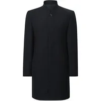 Allthemen Trenchcoat Herren Business Trenchcoat mit Stehkragen Schlanke Passform