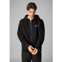 SUBLEVEL Kapuzensweatjacke Herren Oversize Sweatjacke mit Backprint Sweatshirtjacke, Kapuzenpullover
