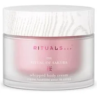 Rituals Körpercreme The Ritual of Sakura Whipped Body Cream – 220 ml, Glas, 1-tlg., Whipped Cream: 48 h Feuchtigkeit, Kirschblüte & Reismilch, Refill-Glas